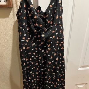 SHEIN dress with tie front and keyhole back